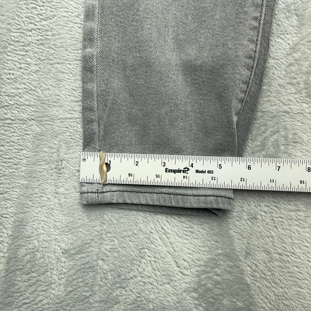 Levi's Premium Wedgie Straight Jeans Womens 25x28 Gray Denim Cotton Button Fly - Picture 5 of 10